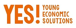 Das Bild zeigt den Schriftzug: YES mit Ausrufezeichen dahinter und dem Zusatz: young economic solutins. Das bedeutet auf deutsch: unternehmerische Lösungen von Jungen Menschen